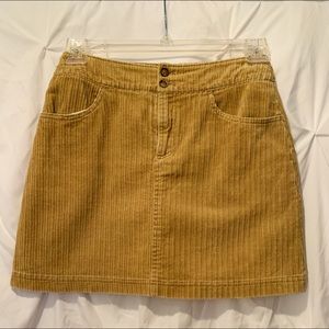 Tan corduroy skirt